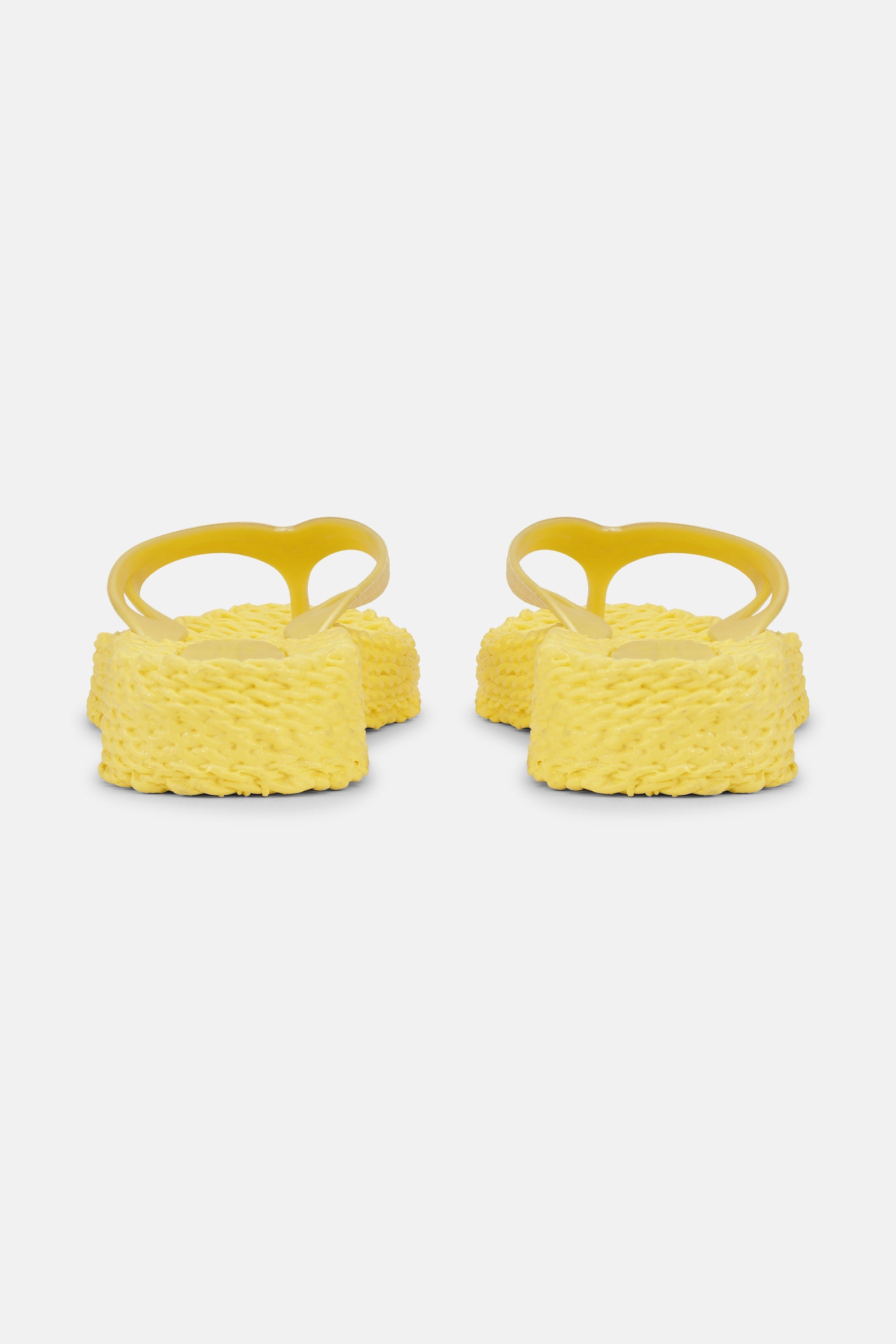 Platform Flip-flops Glitter - Pale Banana